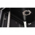 Шкаф 19" телекоммуникационный настенный, 15U 769x600х600 мм, дверь металл,черный